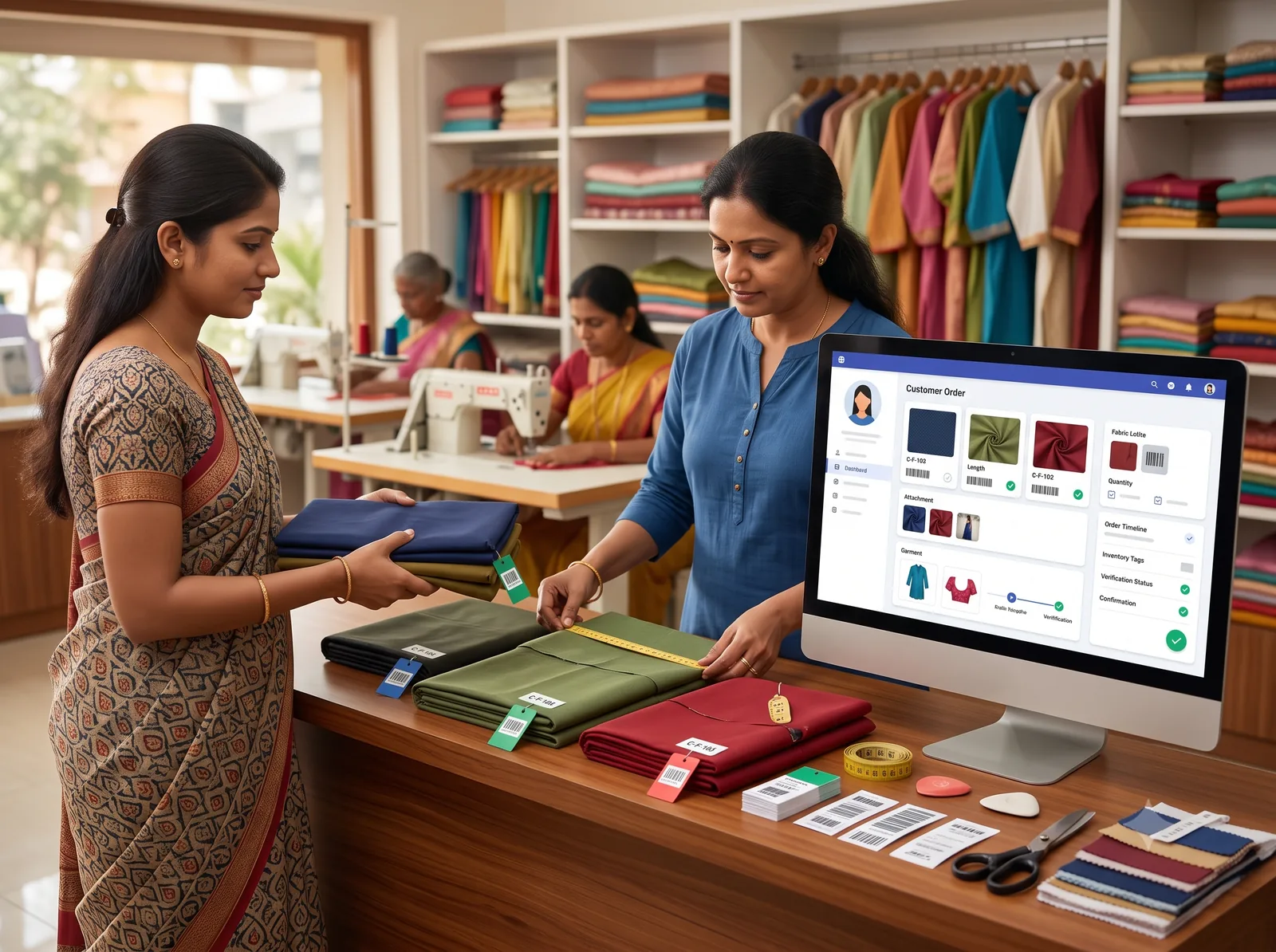 Customer-provided fabric tracking