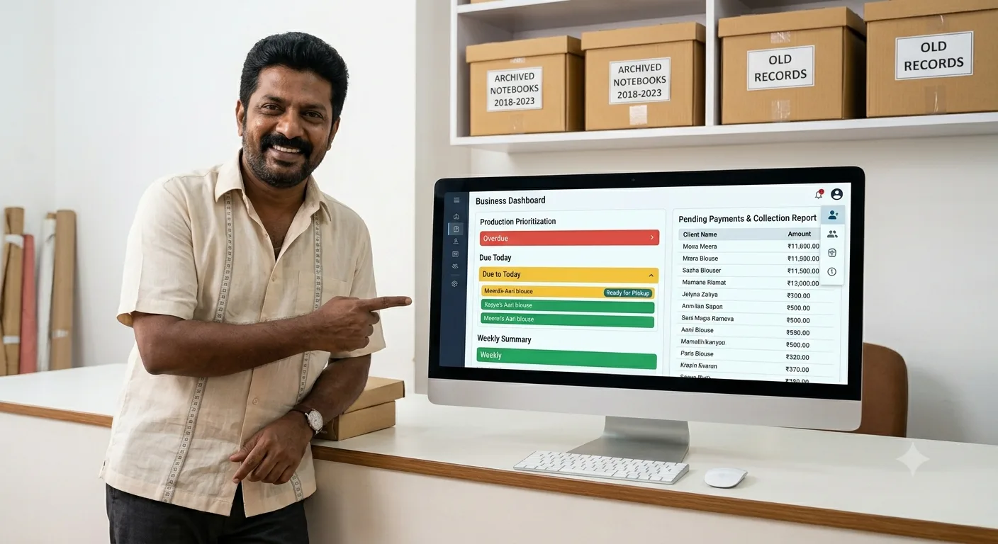 Illustration of business reporting and prioritization after digitizing operations